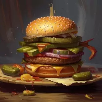 Пикантный бургер