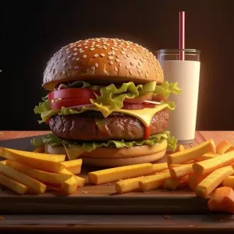 Комбо с боварским бургером